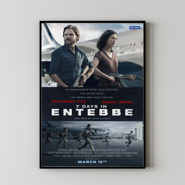 7 Days in Entebbe (2018) Movie Poster, Canvas Material Gift, Home Decor, Live Room Wall Art DS04