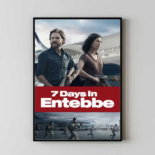 7 Days in Entebbe (2018) Movie Poster, Canvas Material Gift, Home Decor, Live Room Wall Art DS10
