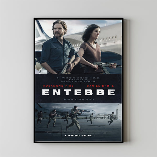 7 Days in Entebbe (2018) Movie Poster, Canvas Material Gift, Home Decor, Live Room Wall Art DS14