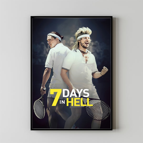 7 Days in Hell (2015) Movie Poster, Canvas Material Gift, Home Decor, Live Room Wall Art DS02