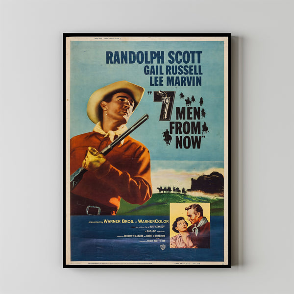 7 Men from Now (1956) Movie Poster, Canvas Material Gift, Home Decor, Live Room Wall Ar