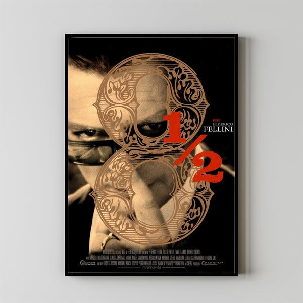 8½ (1963) Poster Art Print Movie Posters Gift for Movie lovers 3