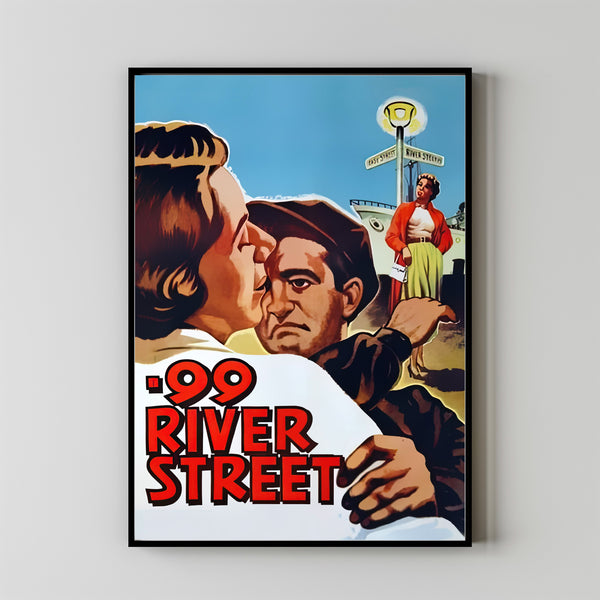 99 River Street (1953) Movie Poster, Home Decor, Live Room Wall Art DS10