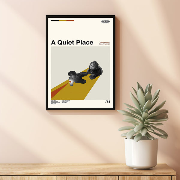A Quiet Place Movie, A Quiet Place Poster, Minimalist Art, Midcentury Art, Home Art, Album Cover Poster, Poster Print Wall Art