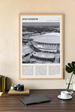 AT T Stadium  Wall Art Poster AT&T Stadium Texas Black White Poster  Poster  Art Gift 1628664724 1369