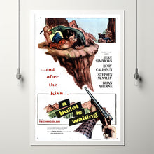 A Bullet Is Waiting (1954) Movie Poster,  Home Decor, Live Room Wall Art
