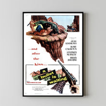 A Bullet Is Waiting (1954) Movie Poster,  Home Decor, Live Room Wall Art