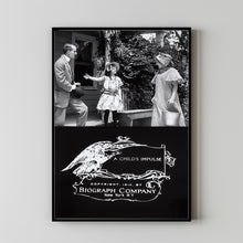 A Child's Impulse (1910) Movie Poster,  Home Decor, Live Room Wall Art