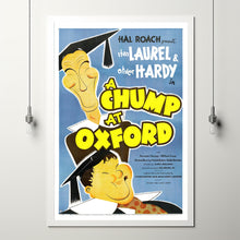 A Chump at Oxford (1940) Movie Poster,  Home Decor, Live Room Wall Art DS06