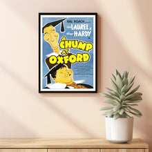 A Chump at Oxford (1940) Movie Poster,  Home Decor, Live Room Wall Art DS06