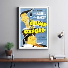 A Chump at Oxford (1940) Movie Poster,  Home Decor, Live Room Wall Art DS06