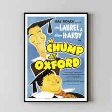 A Chump at Oxford (1940) Movie Poster,  Home Decor, Live Room Wall Art DS06