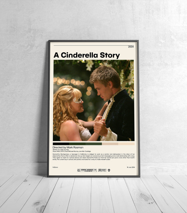 A Cinderella Story Poster  Mark Rosman, Minimalist Movie Poster, Vintage Retro Art Print, Custom Poster, Wall Art Print, Home Decor 1189193324