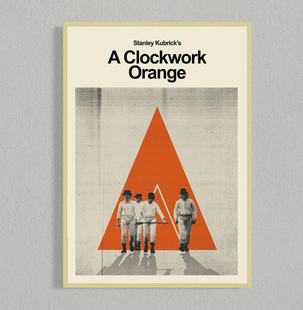 A Clockwork Orange Mid Century Movie Poster  Film Posters  Minimalist Movie Poster    Wall Art Poster 1092657335