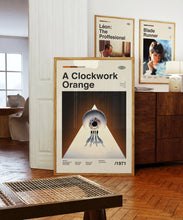 A Clockwork Orange Wall Art Print -  Kubrick Film Movie Poster - Midcentury Modern Art 1420562788