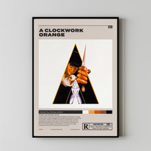 A Clocwork Orange Poster, Stanley Kubrick, Minimalist Movie Poster