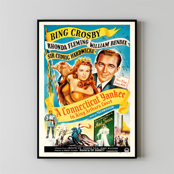 A Connecticut Yankee in King Arthur's Court (1949) Movie Poster,  Home Decor, Live Room Wall Art DS06