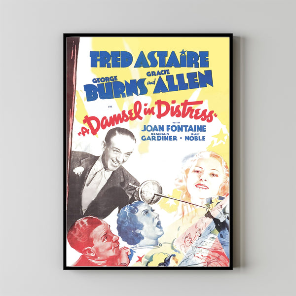 A Damsel in Distress (1937) Movie Poster,  Home Decor, Live Room Wall Art DS06