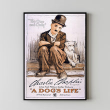 A Dog's Life (1918) Movie Poster,  Home Decor, Live Room Wall Art DS04