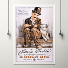 A Dog's Life (1918) Movie Poster,  Home Decor, Live Room Wall Art DS04