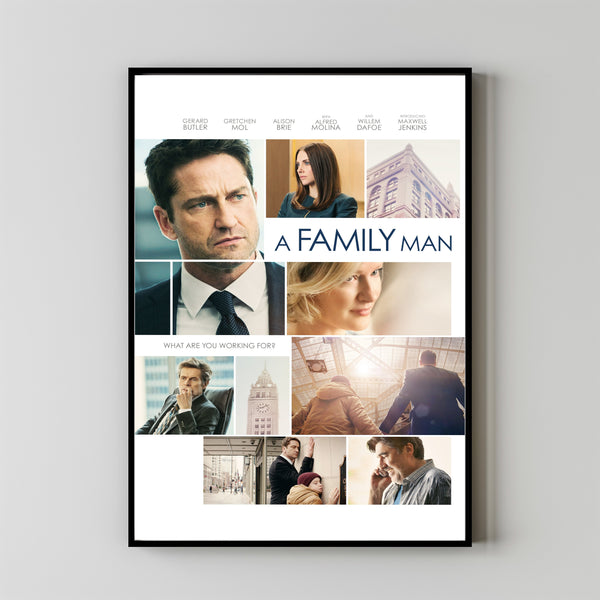 A Family Man (2016) Movie Poster,  Home Decor, Live Room Wall Art DS06