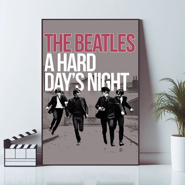 A Hard Days Night, Movie Poster, Wall Art Prints, Art Poster, Canvas Material Gift, Keepsake, Home Decor, Live Room Wall Art 1675534928