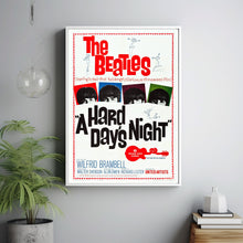 A Hard Day's Night (1964) Movie Poster,  Home Decor, Live Room Wall Art