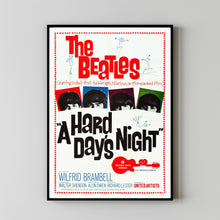 A Hard Day's Night (1964) Movie Poster,  Home Decor, Live Room Wall Art