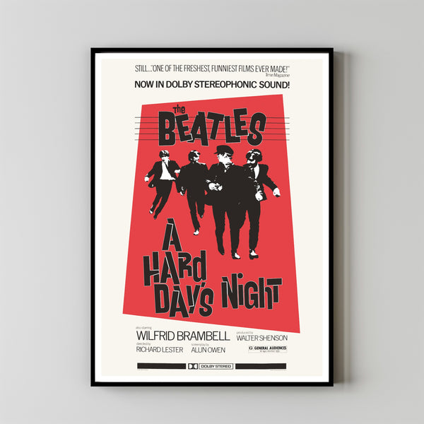 A Hard Day's Night (1964) Movie Poster,  Home Decor, Live Room Wall Art DS18