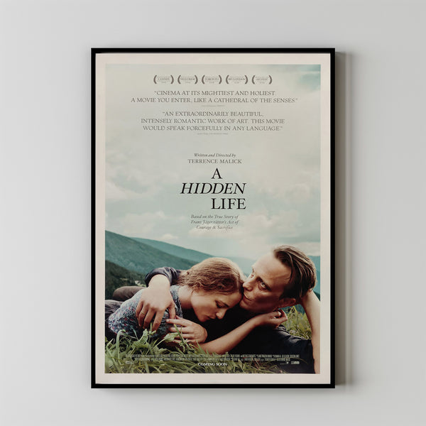 A Hidden Life Movie Poster Print, Canvas Wall Art, Room Decor, Movie Art