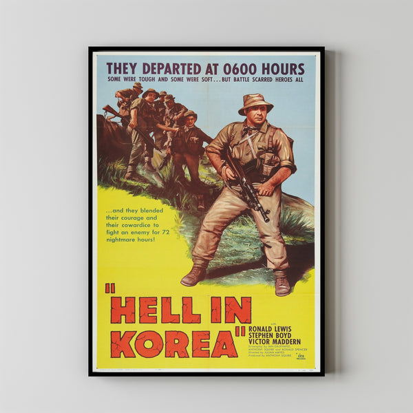 A Hill in Korea (1956) Movie Poster,  Home Decor, Live Room Wall Art DS02