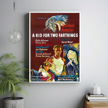 A Kid for Two Farthings (1955) Movie Poster,  Home Decor, Live Room Wall Art