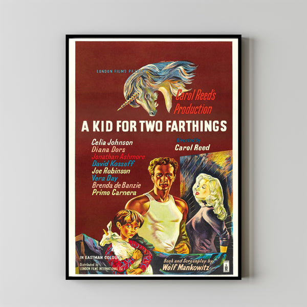 A Kid for Two Farthings (1955) Movie Poster,  Home Decor, Live Room Wall Art DS03