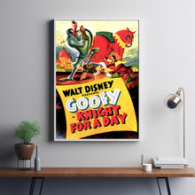 A Knight for a Day (1946) Movie Poster,  Home Decor, Live Room Wall Art