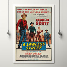A Lawless Street (1955) Movie Poster,  Home Decor, Live Room Wall Art DS03
