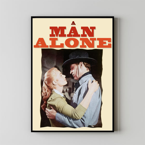 A Man Alone (1955) Movie Poster,  Home Decor, Live Room Wall Art DS02