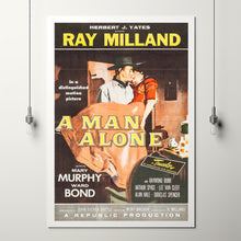 A Man Alone (1955) Movie Poster,  Home Decor, Live Room Wall Art DS06