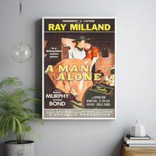A Man Alone (1955) Movie Poster,  Home Decor, Live Room Wall Art DS06