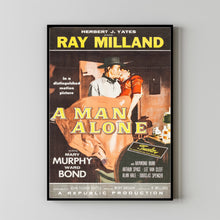 A Man Alone (1955) Movie Poster,  Home Decor, Live Room Wall Art DS06