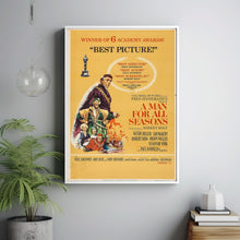A Man for All Seasons (1966) Movie Poster,  Home Decor, Live Room Wall Art DS04