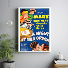 A Night at the Opera (1935) Movie Poster,  Home Decor, Live Room Wall Art DS08