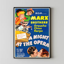 A Night at the Opera (1935) Movie Poster,  Home Decor, Live Room Wall Art DS08