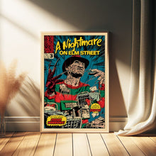 A Nightmare on Elm Street Movie Poster Horror- Room Decor Wall Art - Canvas Fabric Print - Poster Gift 1617657041