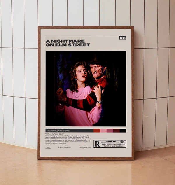 A Nightmare on Elm Street Poster, Wes Craven, Minimalist Movie Poster
