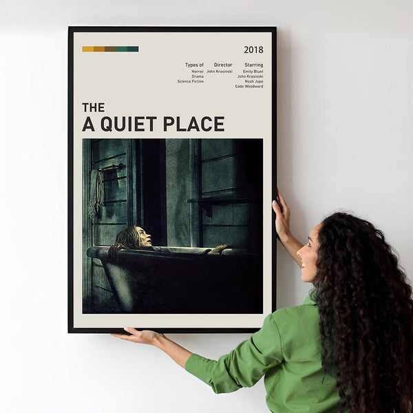 A Quiet Place Movie Poster  Minimalist  Midcentury Poster  Wall Art Print  Retro Movie Poster 1734353078