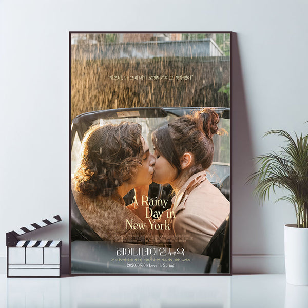 A Rainy Day in New York Movie Poster, Art Poster, Wall Art Prints, Canvas Material Gift, High quality Canvas print, Home Decor, Keepsake 1705519815