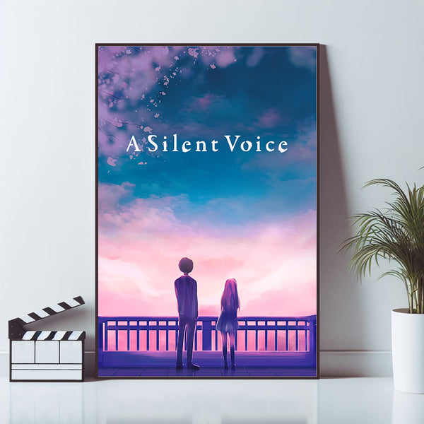 A Silent Voice The Movie, Movie Poster, Wall Art Prints, Art Poster, Canvas Material Gift, Keepsake, Home Decor, Live Room Wall Art 1596396131