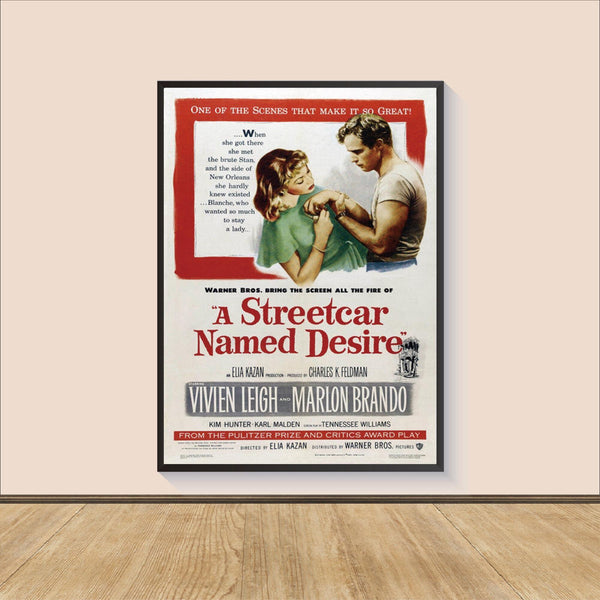A Streetcar Named Desire (1951) Movie Poster Print, Canvas Wall Art, Room Decor, Personalized gift, Gifts for HimHer, Wall Art Print 1569138121