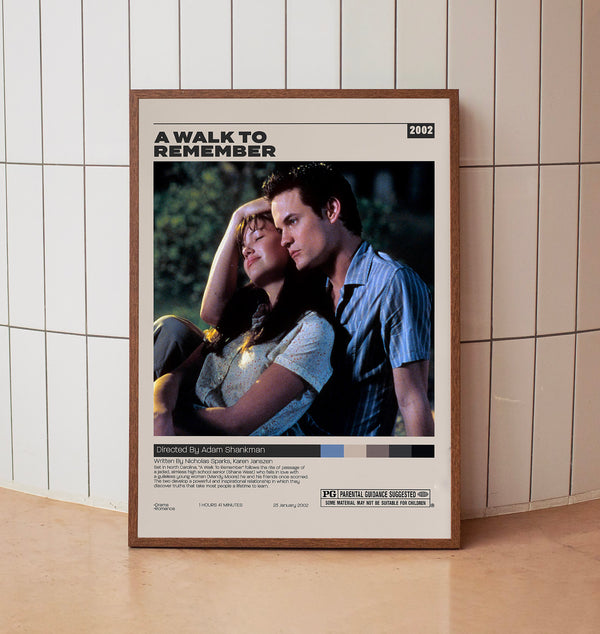 A Walk to Remember, Adam Shankman ,Minimalist Movie Poster, Vintage Retro Art