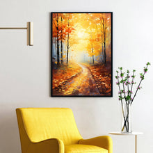 Autumn Forest Trail Art Canvas - Realistic Landscape Painting - Fall Home Wall Decor - Perfect To Gift Landscape Lovers